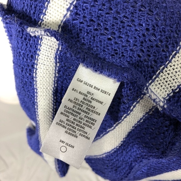 Splendid Blue Striped Sweatshirt NWT XS Women’s - Picture 6 of 8